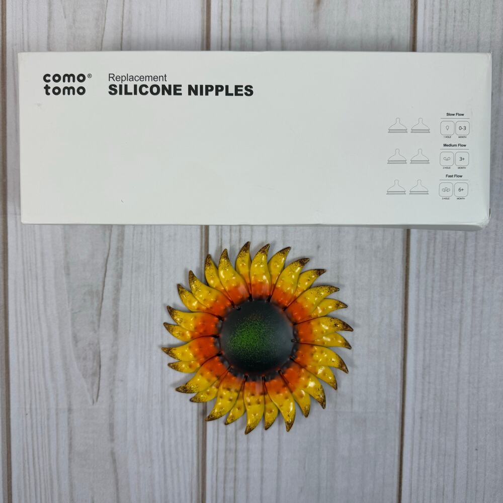 comotomo‎ baby bottle replacement nipple set - new
